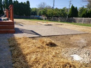 Patio installation